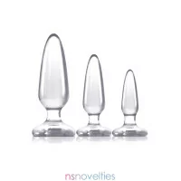 Kit of 3 Jelly Butt Plugs – Jelly Rancher Clear - NS Novelties (€29.90) | Poppers Express