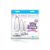 Kit of 3 Jelly Butt Plugs – Jelly Rancher Clear - NS Novelties (€29.90) | Poppers Express