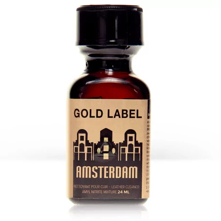 Amsterdam Gold Label - Qualité Supérieure - 24 ml - Amsterdam (14,90 €) | Poppers Express