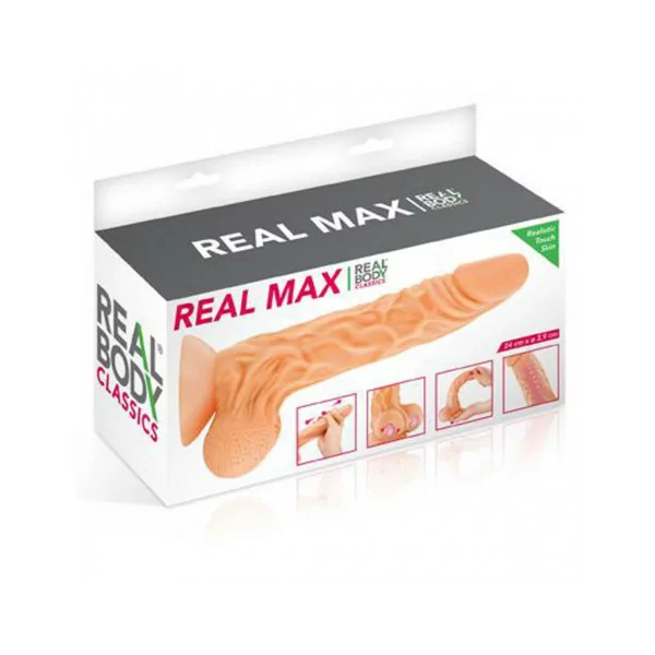 Dildo ultra realistico 24cm con prepuzio scorrevole - Real max - Real Body (68,43&nbsp;€) | Poppers Express
