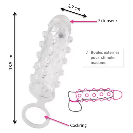 Mr Orgasm - Getextureerde penis sleeve - Dorcel (€&nbsp;14,73) | Poppers Express