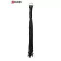 Lederpeitsche mit 42 Riemen - 60 cm