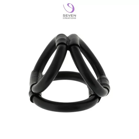 Tri3ring - Cockring Cage driedubbele ringen - Seven Créations (€&nbsp;12,79) | Poppers Express