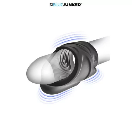 Vibrating USB-Rechargeable Masturbator – Compact Lines - Blue Junker (€31.90) | Poppers Express