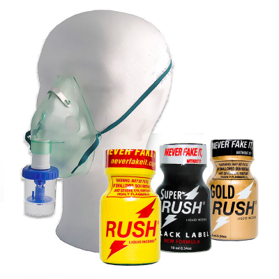 High Energy Pack - 3 Rush Poppers + Inhalator
