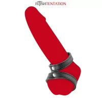 Vegan leren dubbele cockring - Fetish Tentation - Fetish Tentation (€&nbsp;7,83) | Poppers Express