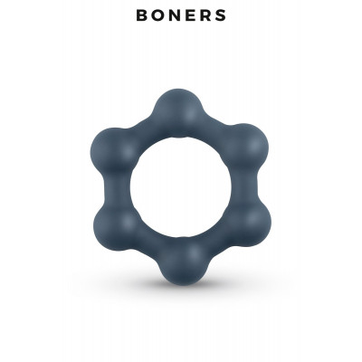 Cock Ring con sfere d'acciaio stimolanti - Boners