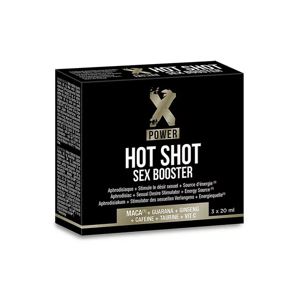 Aphrodisiaque à Boire : Hot Shot Sex Booster (3 flacons x 20 ml) - XPOWER - XPower (24,90 €) | Poppers Express Aphrodisiaque à Boire : Hot Shot Sex Booster (3 flacons x 20 ml) - XPOWER - XPower (24,90 €) | Poppers Express