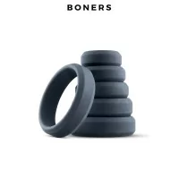 Set di 6 Cockring grandi in silicone di alta qualità