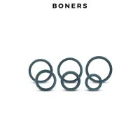 Set mit 6 großen Cockringen aus hochwertigem Silikon - Boners (24,69 €) | Poppers Express