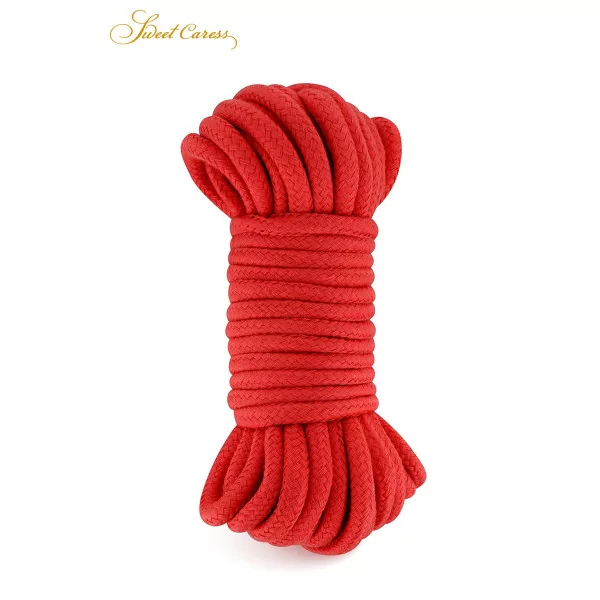 Rode Shibari Bondagetouw 10 m – Katoen - (€ 13,90) | Poppers Express