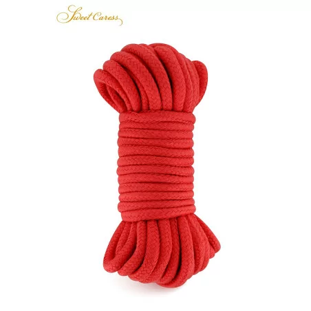 Rode Shibari Bondagetouw 10 m – Katoen - (€ 13,90) | Poppers Express