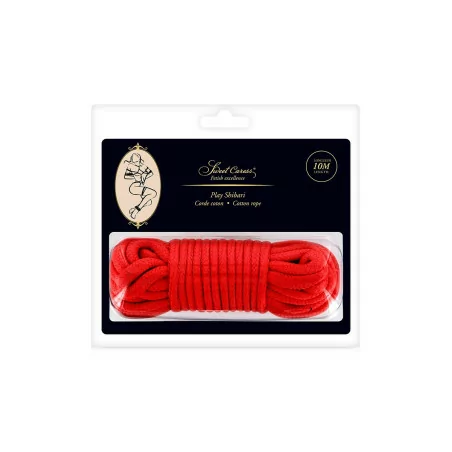 Rode Shibari Bondagetouw 10 m – Katoen - (€ 13,90) | Poppers Express