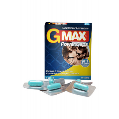 G-Max Power Caps Uomo - 5 Capsule Afrodisiache