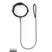 Metalen Halsband & Riem - Fetisj Collectie
