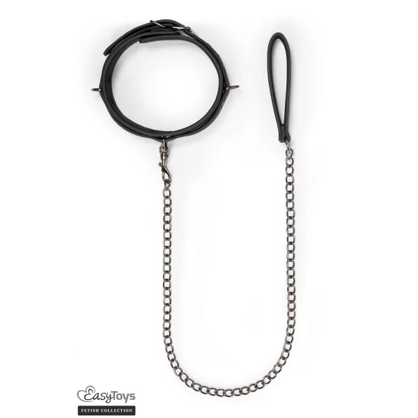 Collare e guinzaglio in metallo - Collezione Fetish - Easytoys Fetish Collection (54,00&nbsp;€) | Poppers Express