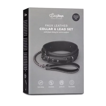 Collare e guinzaglio in metallo - Collezione Fetish - Easytoys Fetish Collection (54,00&nbsp;€) | Poppers Express