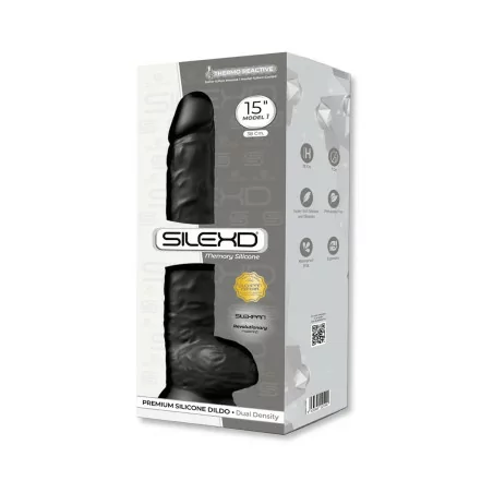 XXL Double Density Black Dildo 38 x 6 cm - SilexD (€99.00) | Poppers Express