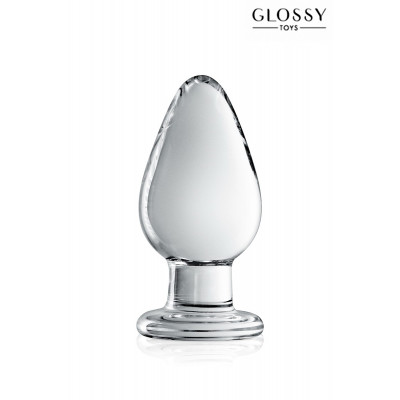 Glass Butt Plug Glossy Toys No. 25 Clear