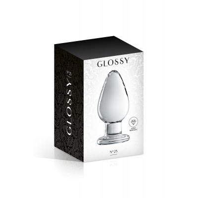 Glass Butt Plug Glossy Toys No. 25 Clear