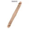 Consolador doble realista con tacto de piel - 38,5 cm