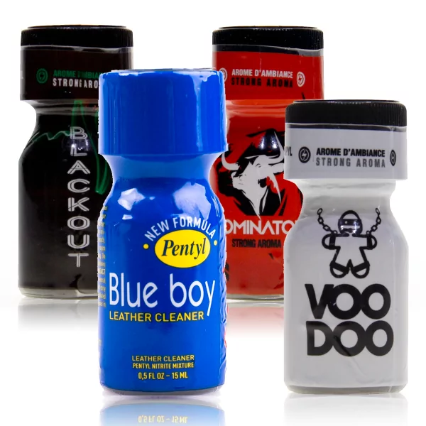 Pack Sauna - 4 Poppers Sensuels & Puissants - (33,60 €) | Poppers Express
