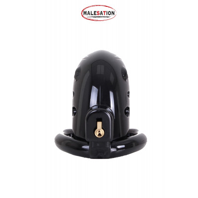 Black ABS chastity cage - Malesation