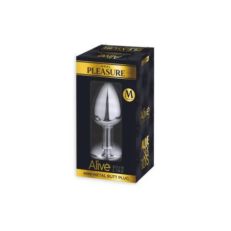 Plug anale in metallo con strass blu - Taglia M - Alive (12,90&nbsp;€) | Poppers Express