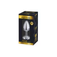 Plug anale in metallo con strass rosa taglia M - Piacere anale - Alive (12,90&nbsp;€) | Poppers Express
