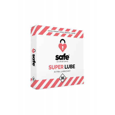 36 preservativos seguros Super Lube