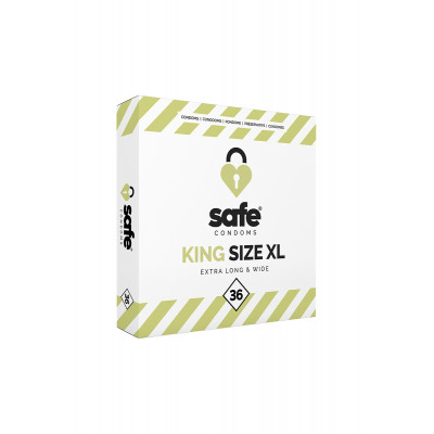 36 preservativos Safe King Size XL