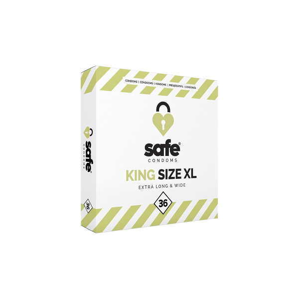 36 préservatifs Safe King Size XL