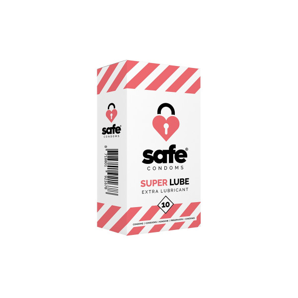 10 préservatifs Safe Super Lube