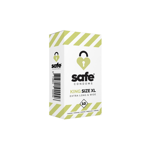 10 préservatifs Safe King Size XL