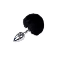 Plug Metallico Premium Fluffy Nero - Taglia M