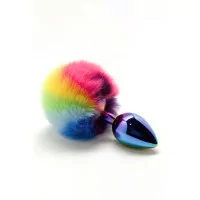 Anal Plug with Pom-Pom - Filippi Rainbow