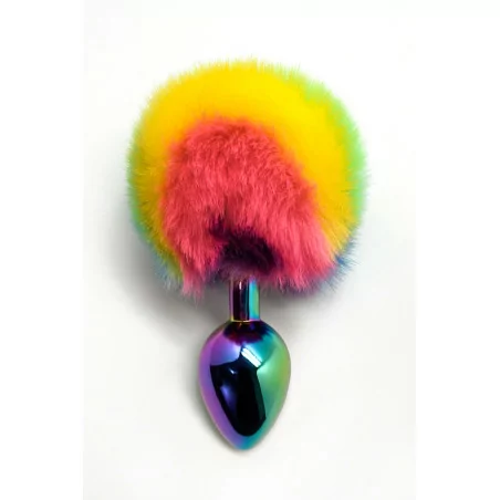 Plug Anal con Pompon - Filippi Rainbow - Wooomy (15,90 €) | Poppers Express
