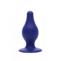 Plug anale doppia densità blu 9,3 cm - SilexD