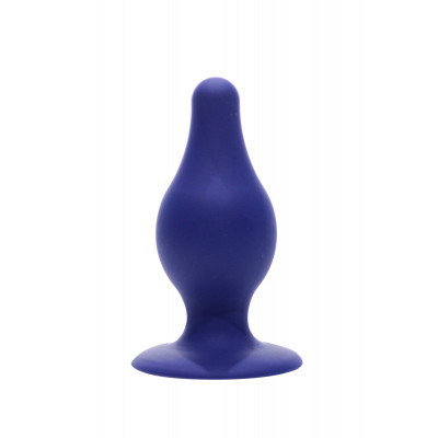 Plug anale doppia densità blu 9,3 cm - SilexD