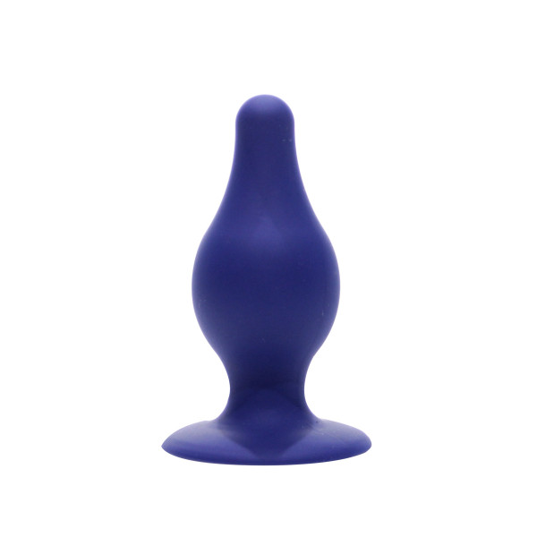 Blauwe anaalplug met dubbele dichtheid 9,3 cm - SilexD