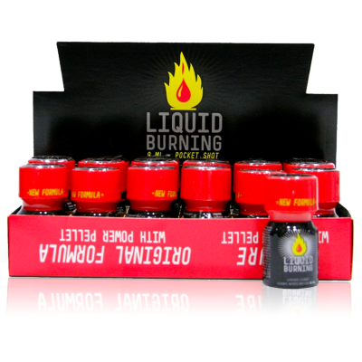 Schachtel mit 18 Liquid Burning Poppers 10 ml - Großhandelspreis