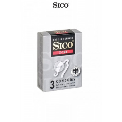 3 Sico X-TRA condooms