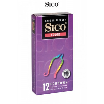 12 preservativos Sico COLOR