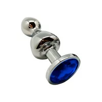 Double Blue Jewel Plug L - Lollypop