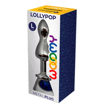 Double Blue Jewel Plug L - Lollypop - Wooomy (€24.90) | Poppers Express