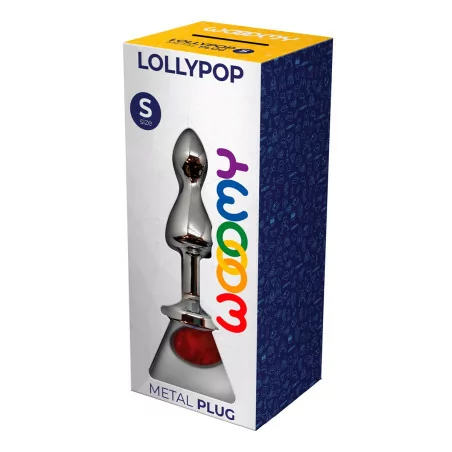 Plug Doble con Cristal Rojo S - Lollypop - Wooomy (17,90 €) | Poppers Express