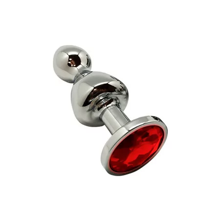 Double Red Jewel Plug M - Lollypop - Wooomy (€21.90) | Poppers Express