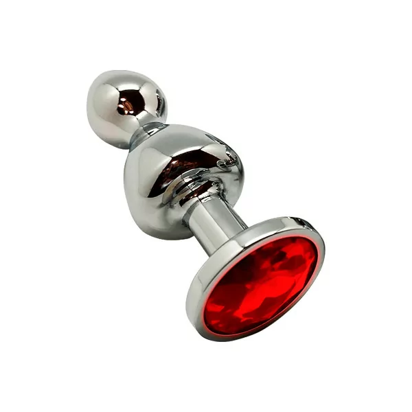 Double Red Jewel Plug L - Lollypop - Wooomy (€24.90) | Poppers Express