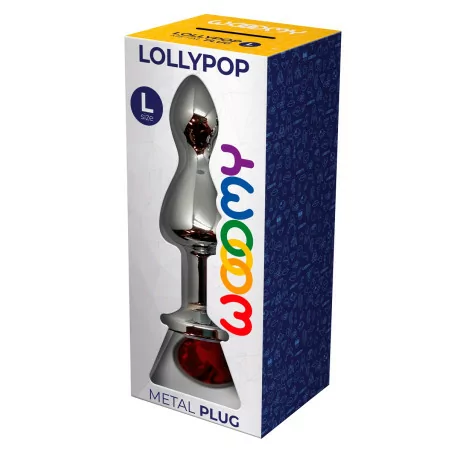 Double Red Jewel Plug L - Lollypop - Wooomy (€24.90) | Poppers Express
