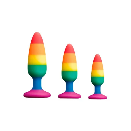 Hiperloo Rainbow Plug - Taglia S — 9 x 2,4 cm - Wooomy (26,90&nbsp;€) | Poppers Express
